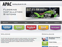 Tablet Screenshot of apacadhesives.com